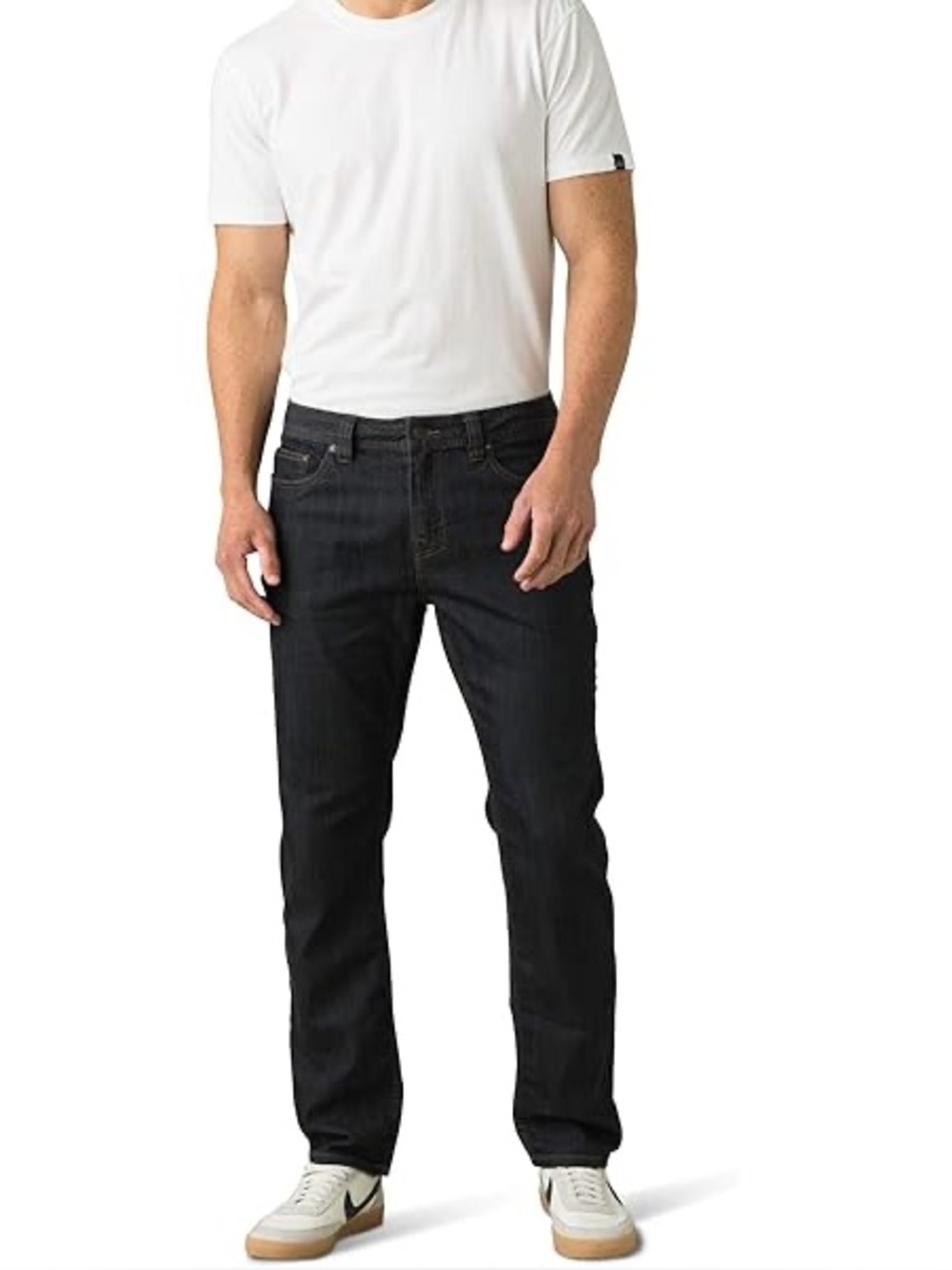 Prana Axiom Jean Dark Blue Denim Cotton Stretch Classic